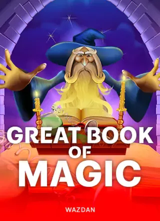 ตัวอย่างภาพเกมสล็อต Great Book Of Magic จากค่าย Wazdan บน pg slot เว็บตรง